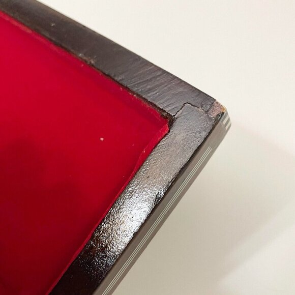 Vintage Wooden Jewelry Box Micro Mosaic Unmarked - Picture 16 of 16